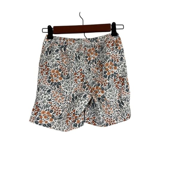 Rylee Cru Shorts Kid 10Y Brown Pull On Floral Summer Beach Travel Preppy Neutral - Picture 10 of 16
